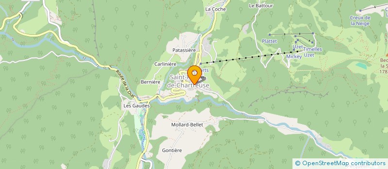 localisation de l'entreprise LE LYCH'ART à SAINT-PIERRE-DE-CHARTREUSE