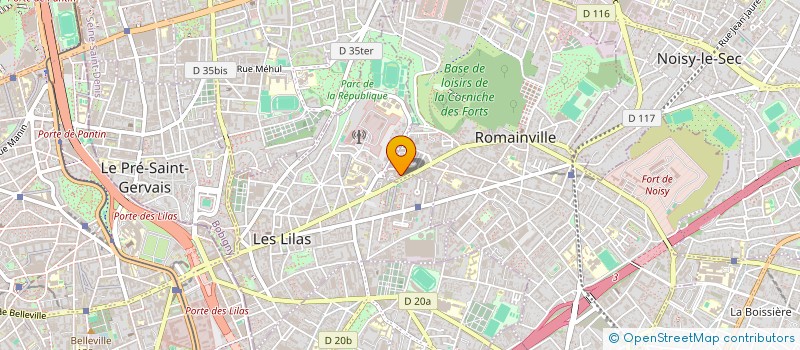 localisation de l'entreprise LE LYNX à ROMAINVILLE
