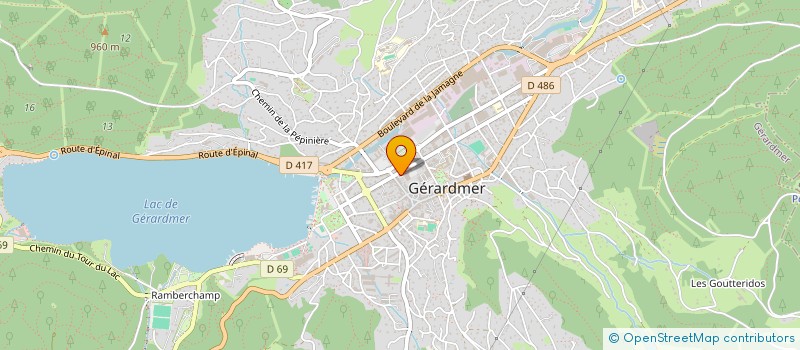 localisation de l'entreprise LE LYNX LEADER à GERARDMER