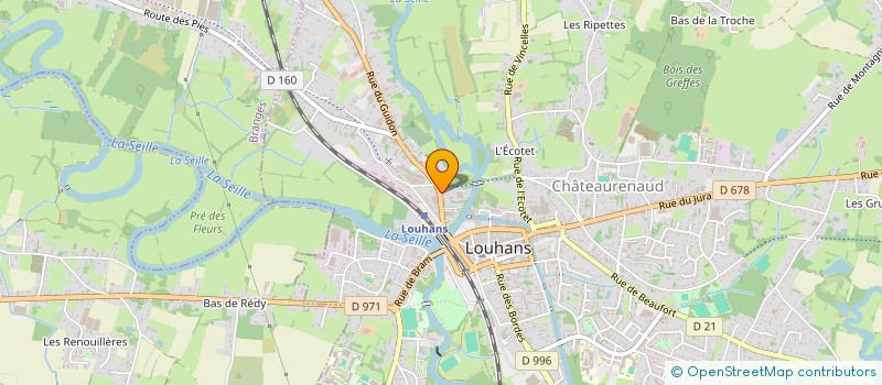 localisation de l'entreprise LE LYONNAIS 71 à LOUHANS