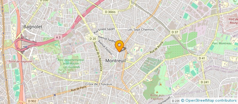 localisation de l'entreprise LE LYS à MONTREUIL