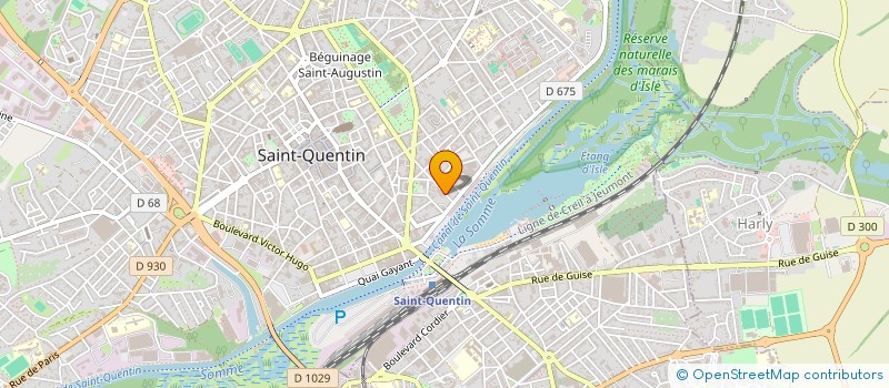 localisation de l'entreprise LE LYS à SAINT-QUENTIN