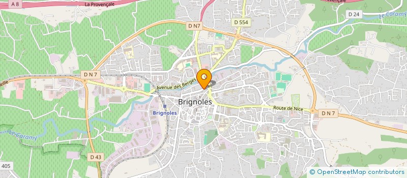 localisation de l'entreprise LE LYS BLANC à BRIGNOLES