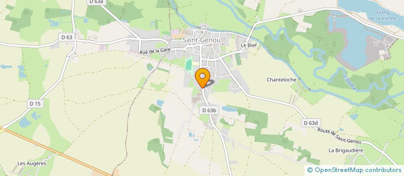 localisation de l'entreprise LE LYS BLANC à SAINT-GENOU