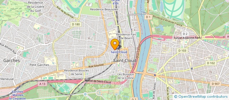 localisation de l'entreprise LE LYS ROUGE à SAINT-CLOUD