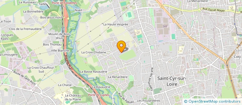 localisation de l'entreprise LE LYS ROUGE à SAINT-CYR-SUR-LOIRE