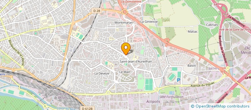localisation de l'entreprise LE M.B à BEZIERS