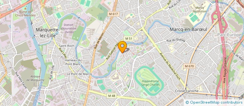 localisation de l'entreprise LE M BISTROT à MARCQ-EN-BARŒUL