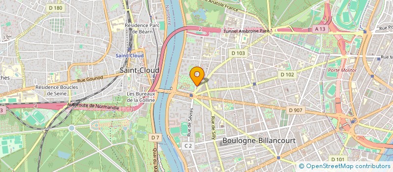 localisation de l'entreprise LE M. CONSEIL  BOULOGNE-BILLANCOURT