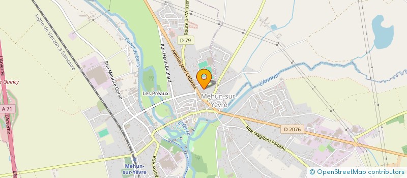 localisation de l'entreprise LE M MEHUN  MEHUN-SUR-YEVRE