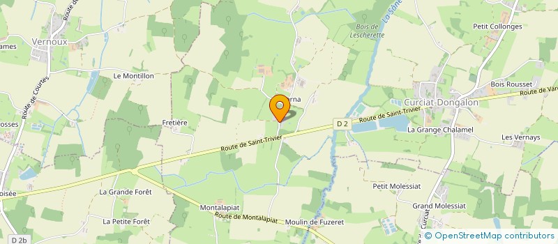 localisation de l'entreprise LE M'NIA EU PLAT  CURCIAT-DONGALON
