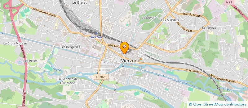 localisation de l'entreprise LE M VIERZON  VIERZON