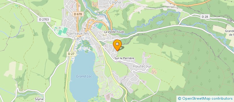 localisation de l'entreprise LE MABINO  CLAIRVAUX-LES-LACS