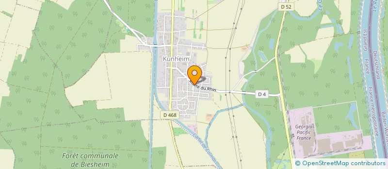 localisation de l'entreprise LE MACANAU  KUNHEIM