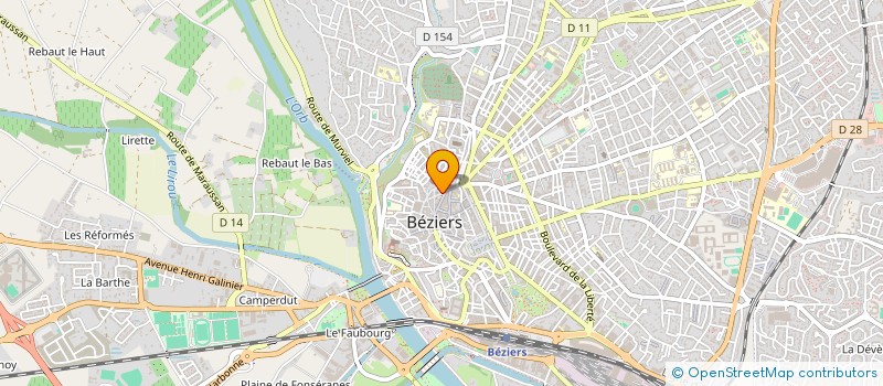 localisation de l'entreprise LE MACARON à BEZIERS