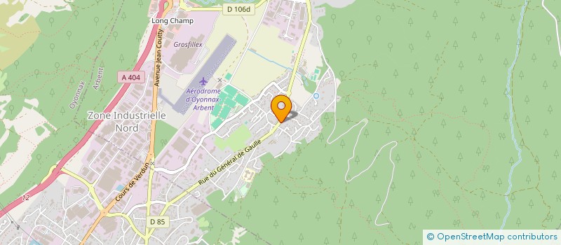localisation de l'entreprise LE MACRETET à ARBENT