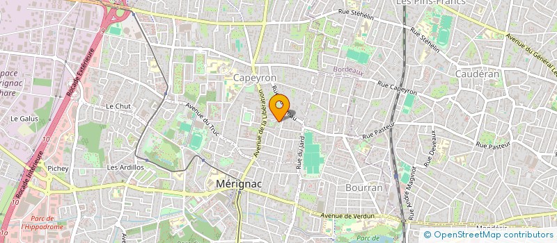 localisation de l'entreprise LE MACSI MODULE  MERIGNAC