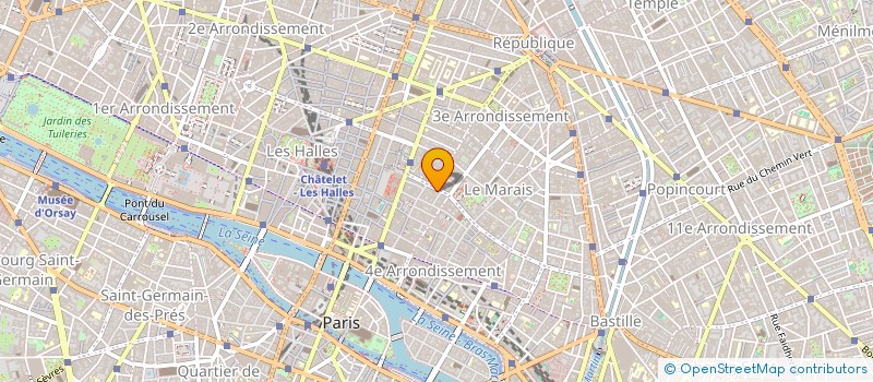 localisation de l'entreprise LE MADARIN DE RAMBUTEAU à PARIS