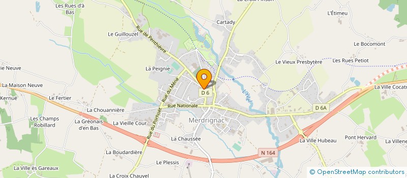 localisation de l'entreprise LE MADELEINE à MERDRIGNAC