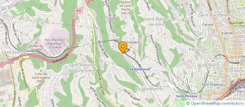 localisation de l'entreprise LE MADELON à NICE