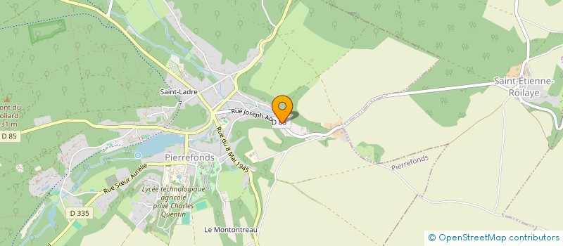 localisation de l'entreprise LE MADRIGAL DE COMPIEGNE  PIERREFONDS