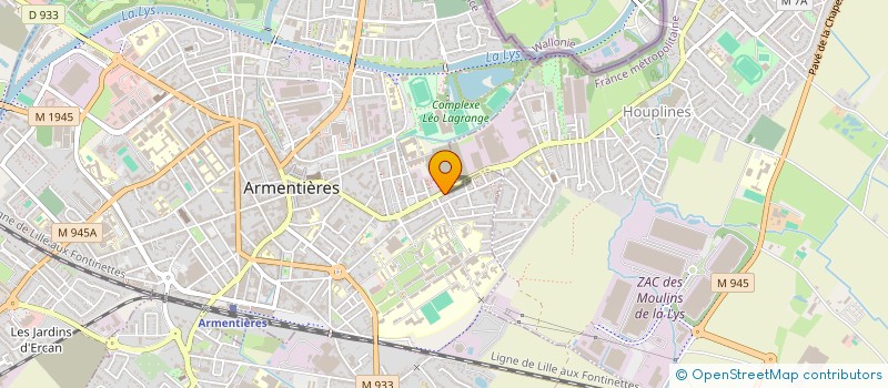 localisation de l'entreprise LE MAESTRO BURGER à ARMENTIERES