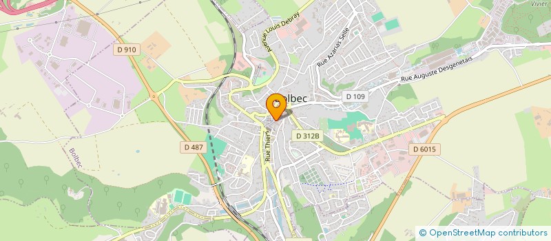 localisation de l'entreprise LE MAG' A BIERES  BOLBEC