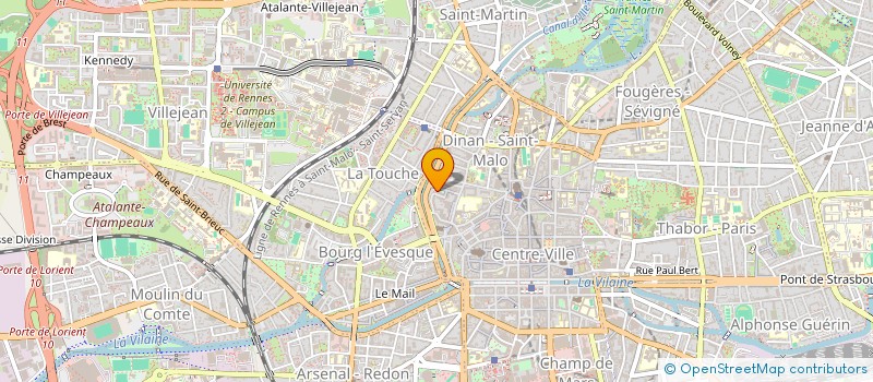 localisation de l'entreprise LE MAGIC HALL à RENNES