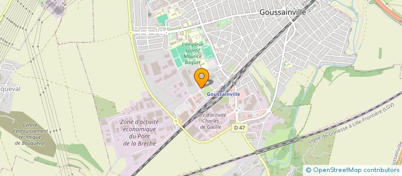 localisation de l'entreprise LE MAGNIFIQUE  GOUSSAINVILLE