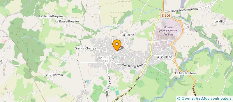 localisation de l'entreprise LE MAGNOLIA  RONTALON