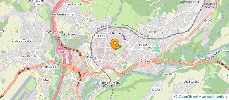 localisation de l'entreprise LE MAGNOLIA  ARGONAY