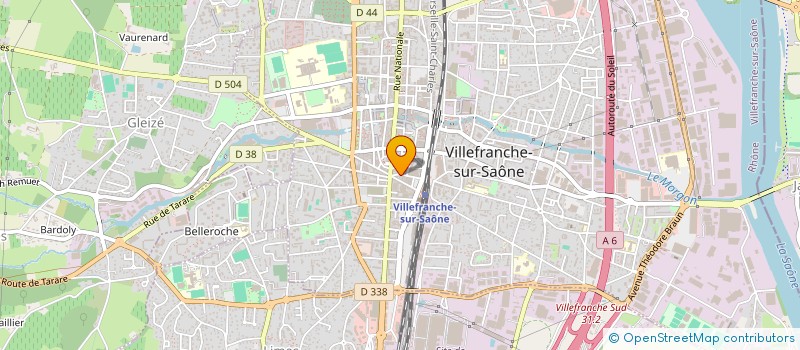 localisation de l'entreprise LE MAHARAJAH à VILLEFRANCHE-SUR-SAONE