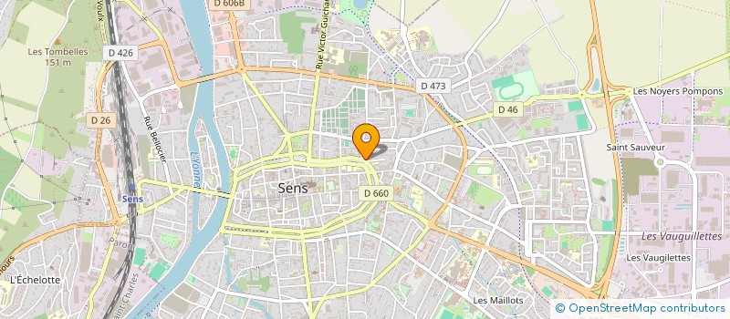 localisation de l'entreprise LE MAIL REGENCY à SENS