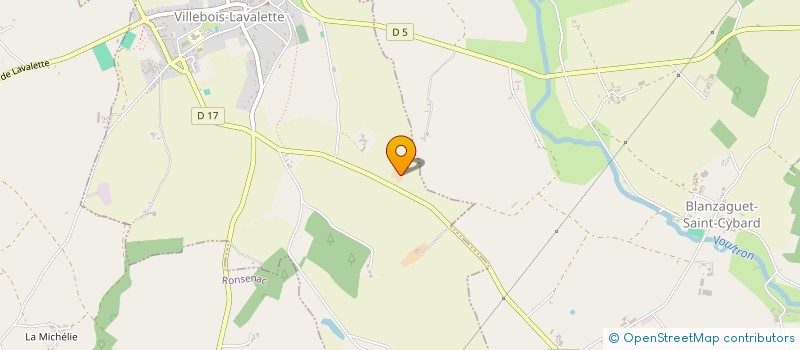 localisation de l'entreprise LE MAINE CHAFFIT à VILLEBOIS-LAVALETTE