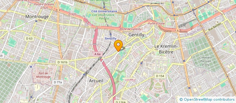localisation de l'entreprise LE MAISONIER D'AUJOURD'HUI à GENTILLY