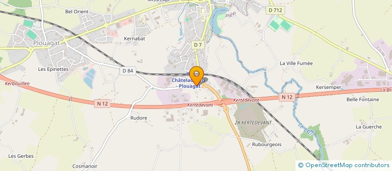 localisation de l'entreprise LE MAITRE à CHATELAUDREN-PLOUAGAT