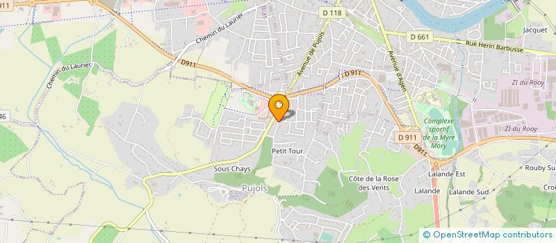 localisation de l'entreprise LE MAITRE ARTISAN  PUJOLS