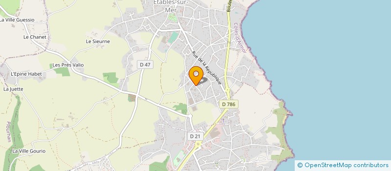 localisation de l'entreprise LE MAITRE - LEBRETON à BINIC-ETABLES-SUR-MER