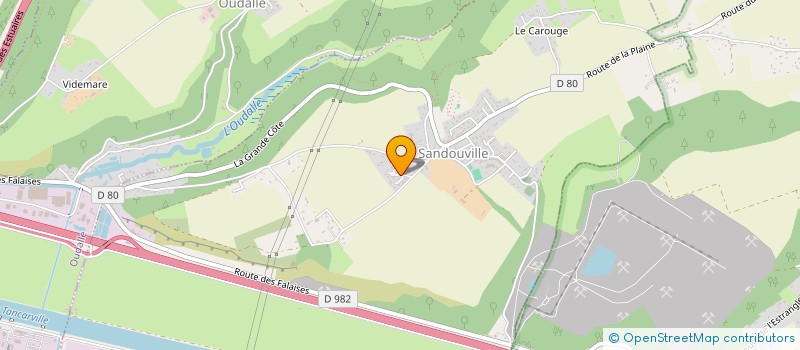 localisation de l'entreprise LE MAITRE SVTP à SANDOUVILLE