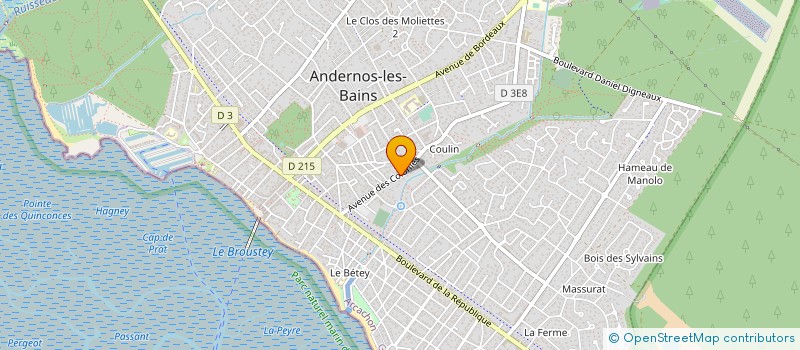 localisation de l'entreprise LE MAJACA  ANDERNOS-LES-BAINS