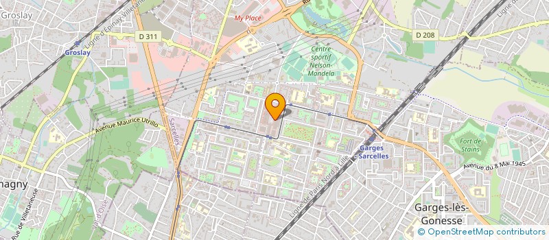 localisation de l'entreprise LE MAJESTIC  SARCELLES