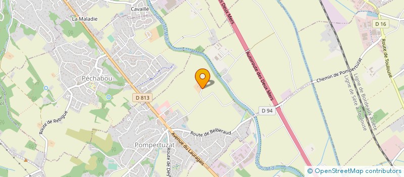 localisation de l'entreprise LE MAJOR  POMPERTUZAT