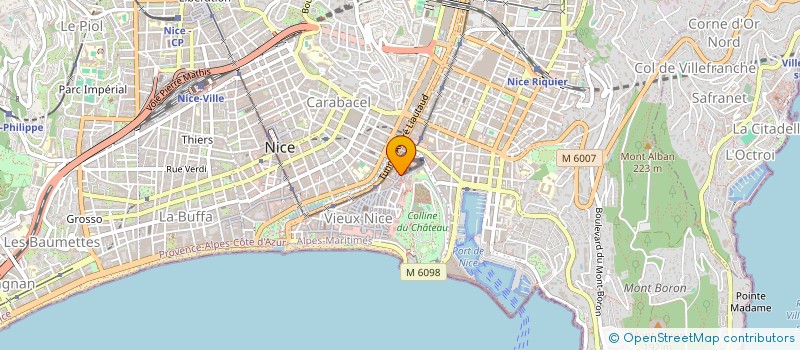 localisation de l'entreprise LE MAJOREL à NICE