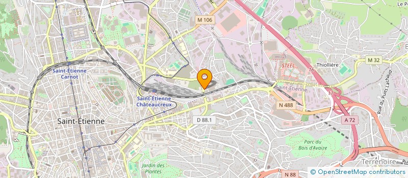 localisation de l'entreprise LE MAKADAM  SAINT-ETIENNE