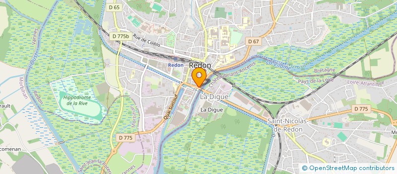 localisation de l'entreprise LE MAKE IT CLUB  REDON