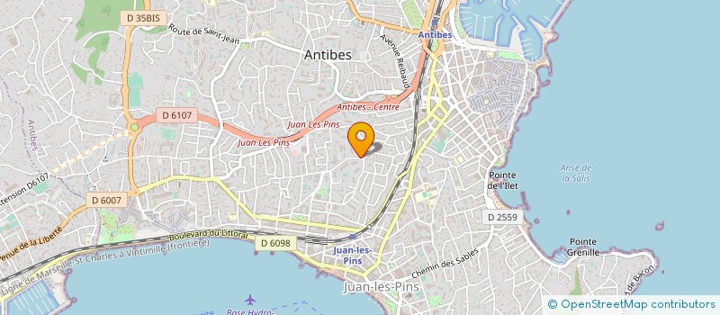 localisation de l'entreprise LE MALAKOFF à ANTIBES