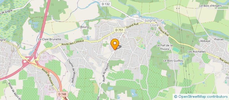 localisation de l'entreprise LE MALANGA  LES GARENNES SUR LOIRE