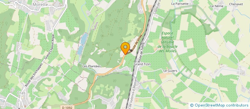 localisation de l'entreprise LE MALATRAS à TULLINS