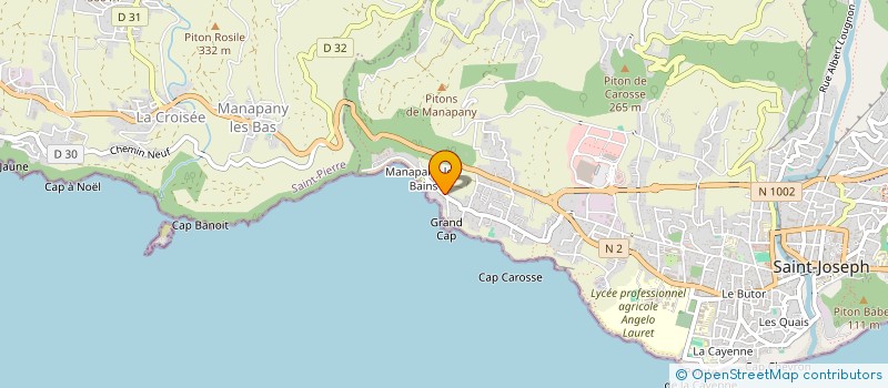 localisation de l'entreprise LE MALAYA SARL à SAINT-JOSEPH