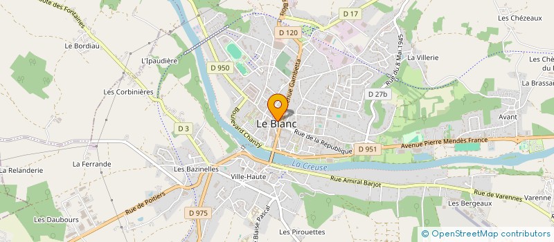 localisation de l'entreprise LE MALE RASE à LE BLANC